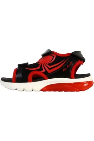Geox J Sandal CIBERDRON B, Black/Red, 27 EU