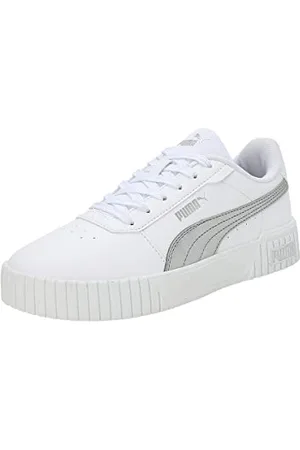 PUMA Female Sneakers Carina 2.0 Space Metallics Femme, -Matte Silver-Silver, 36 EU