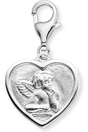Engelsrufer Pendentif breloque ange gardien en argent sterling - Fermoir mousqueton - Sans nickel, taille unique, Argent sterling, Pas de gemme
