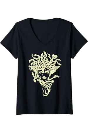 Méduse Femme Le chef de la T-Shirt avec Col en V