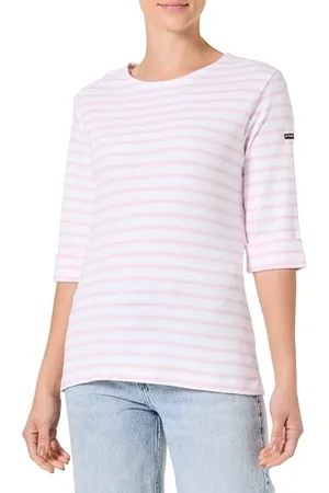Armor.lux Marinière à Manches Courtes en Coton léger Femme T-Shirt