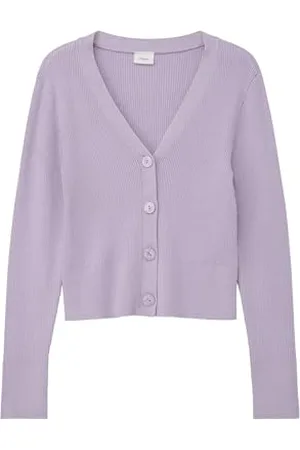 QS by s.Oliver Junior 2142515 Cardigan avec Structure côtelée, , 164 cm Fille