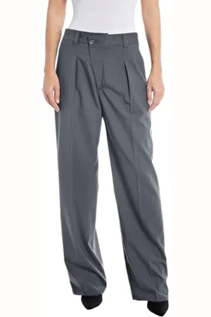 Replay Pantalon Long pour Femme, Iron Grey 493 (Gris), 28