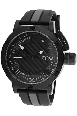 Eñe Homme Analogique Quartz Montre avec Bracelet en Caoutchouc 11464