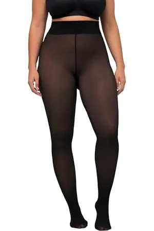 Ulla Popken Collants, 50D, Chauds et Transparents Grande Taille, , 48-50 Femme