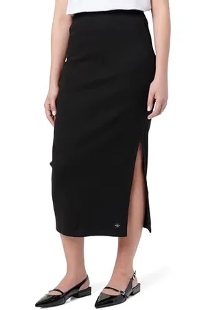 Calvin Klein Woven Label Rib Skirt J20J225331 Autres Jupes, , L Femme