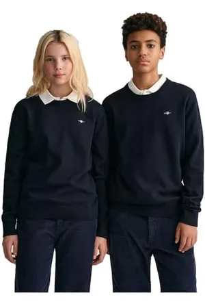 GANT Shield Classic Cotton C-Neck Pull-Over, , 158-164 Enfant Unisexe
