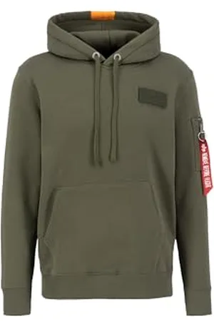 Alpha Industries Red Stripe Hoody Sweatshirt à Capuche, , L Homme