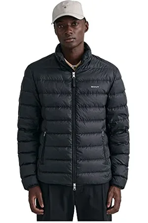 GANT Light Down Jacket Veste, Black, L Homme