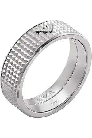 Emporio Armani Bague en acier inoxydable pour homme, EGS298804011