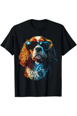 DogtastiQ Lunettes de soleil Cavalier King Charles Spaniel T-Shirt