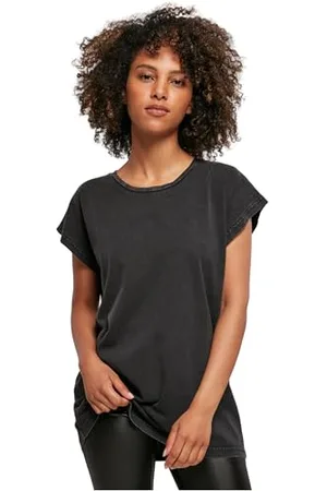 Build Your Brand Femme T-shirt À Épaules Délavées pour Femme T shirt, , L EU