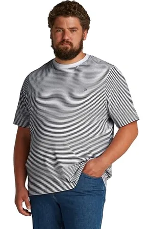 Tommy Hilfiger T-Shirt Manches Courtes Homme Essential Regular Fit en Coton, Blanc (White/Desert Sky), 3XL