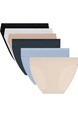 Dim Femme Les Pockets Eco Coton Couleurs Douces X6 Culotte, , XS-S EU