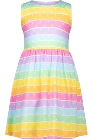 Salt & Pepper BY KIDS PARK Girls Summer Dress Stripes Robe décontractée, , 110 Mixte