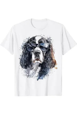 DogtastiQ Welsh Springer Spaniel Lunettes de soleil Motif épagneul T-Shirt