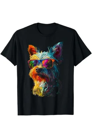 DogtastiQ Skye Terrier Dog Graphic Pet Art Lunettes de soleil Skye Terrier T-Shirt