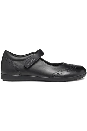 Geox J IBERIDE Girl H Ballerines Plates, Black, 36 EU