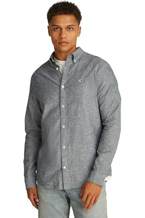 Tommy Hilfiger Homme TJM Reg Linen Blend Shirt Ext Dm0dm20875 Chemise L/S, , L EU
