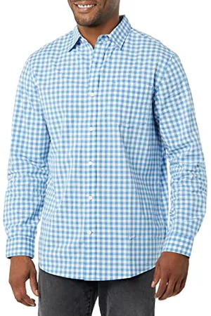 Amazon Chemise en Popeline Extensible À Manches Longues Et Coupe Standard Homme, , XXL