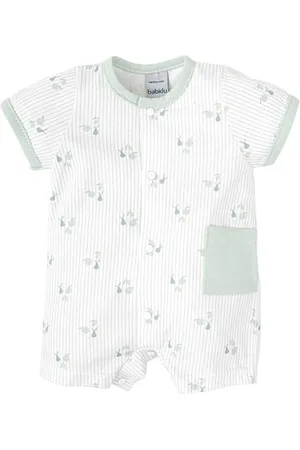 BABIDU Pelele Manga Corta Para Bebé Con Estampado de Fantasía Barboteuse, , 1 Mois Mixte bébé