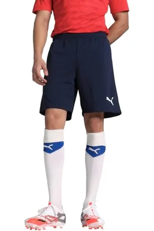 PUMA Homme Short décontracté, Regular Fit, Polyester, Peacoat- Blanc, XL
