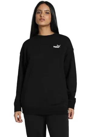 PUMA ESS Small No. 1 Logo Relaxed Crew TR, Sweat à Capuche Fille, Black, XS