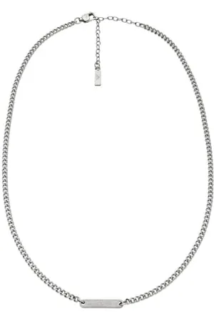 Emporio Armani Collier en acier inoxydable argenté pour homme, EGS3188040, taille unique, Acier inoxydable, Pas de gemme