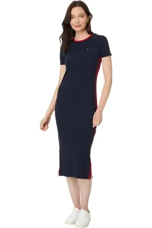 Tommy Hilfiger Short Sleeve Soft Everyday Sport Dress Robe décontractée, , XL (Lot de 3) Femme