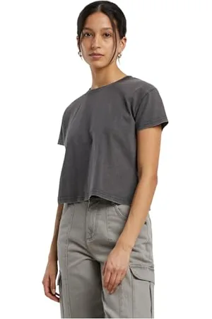 Build Your Brand By305-ladies Vintage Cropped Tee T-Shirt, , 4XL Femmes