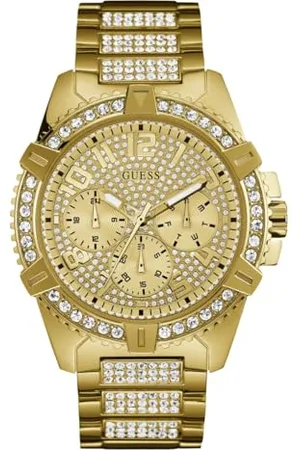 Guess Mixte Analogique-Numérique Quartz Montre avec Bracelet en Acier Inoxydable