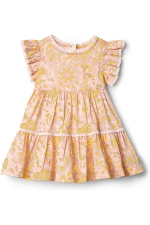 Amazon X Sofia Grainge Robe Tissée à Manches Volantées Bébé Fille, , 12 mois