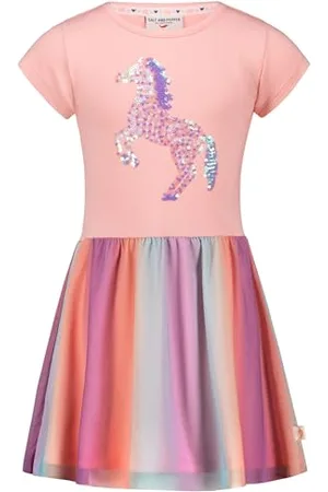 Salt & Pepper BY KIDS PARK Girls Dress Sequins Unicorn Robe décontractée, , 104 Mixte