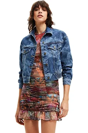 Desigual Chaq_Oklahoma 5053 Denim Medium Veste, , Taille S Femme