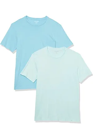 Amazon T-shirt ajusté à encolure ronde et manches courtes Homme, Lot de 2, , XS