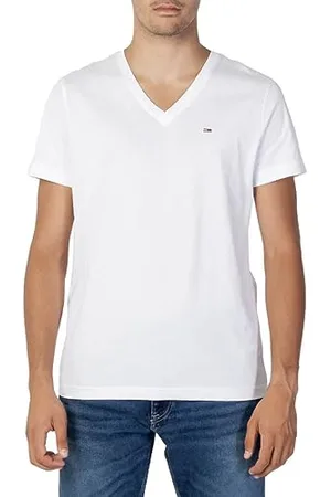 Tommy Hilfiger TJM Original Jersey V Neck Tee DM0DM04410 Hauts en Tricot à Manches Courtes, , 3XL Plus Tall Homme