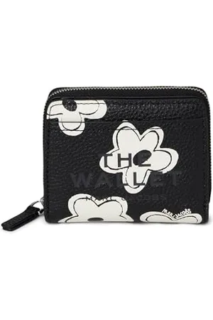Marc Jacobs The Mini Compact Wallet, Femme, Noir/Blanc, One Size