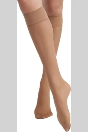 Dim Mi-Bas Femme Good Semi Opaque Fils Recyclés x2, Cannelle, 35-41