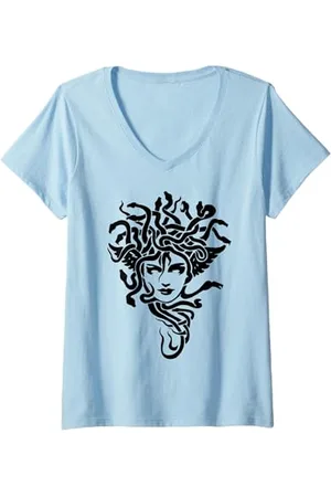Méduse Femme Le chef de la T-Shirt avec Col en V