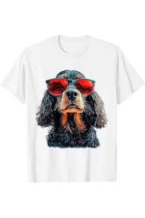 DogtastiQ Lunettes de soleil Cocker Spaniel pour animal domestique T-Shirt