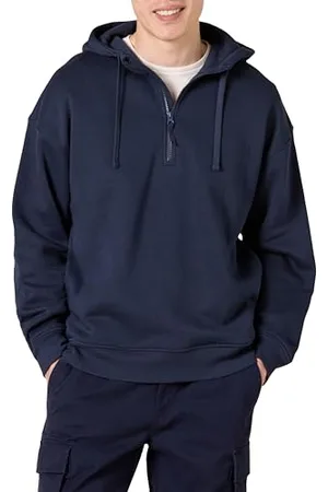 Amazon Sweatshirt à Capuche surdimensionné à col zippé Homme, , XS