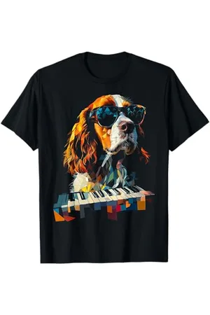 DogtastiQ Springer Spaniel Lunettes de soleil pour animal domestique Motif épagneul T-Shirt