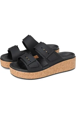 Crocs Brooklyn Cork Buckle Sandale Femme, , 37/38 EU