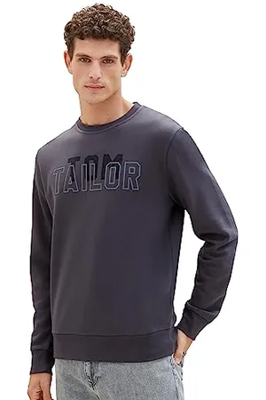 TOM TAILOR Sweat Basique col Rond avec Logo imprimé, , M pour des Hommes