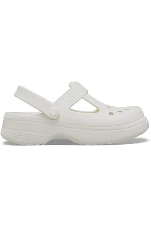 Crocs Unisexe Enfant Classic Mary Jane Clog T Sabots, Chalk, 24/25 EU