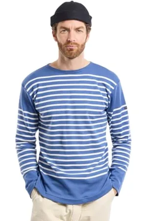 Armor.lux Marinière Amiral à Manches Longues col Bateau en Coton épais Homme Sweater, , XL