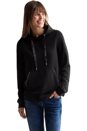 CECIL B303113 Sweat à Capuche avec détails pailletés, , M Femme