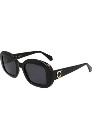 Salvatore Ferragamo SF2038SE Sunglasses, Black, 51 Unisex