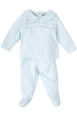 BABIDU Conjunto Para Niño de Primavera-Verano Con Camiseta de Cuello Bebé Y Polaina Ensemble, , 6 Mois Mixte bébé