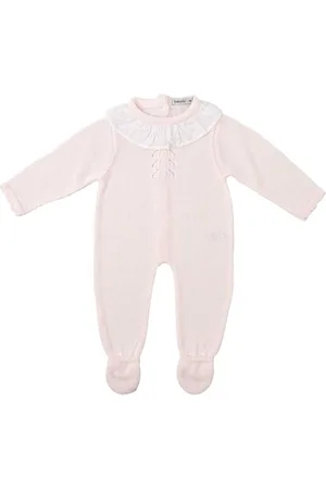 BABIDU Pelele Enterizo Para Bebé De Punto Con Volante Grenouillère, , 3 Mois Mixte bébé